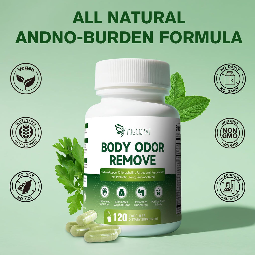 Chlorophyll Body Deodorizing Capsule - 10B CFU Probiotics, 120 Caps
