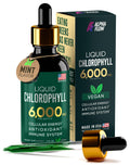 Chlorophyll Liquid Drops 6000 mg - Premium Non-GMO Vegan Chlorophyll Supplement