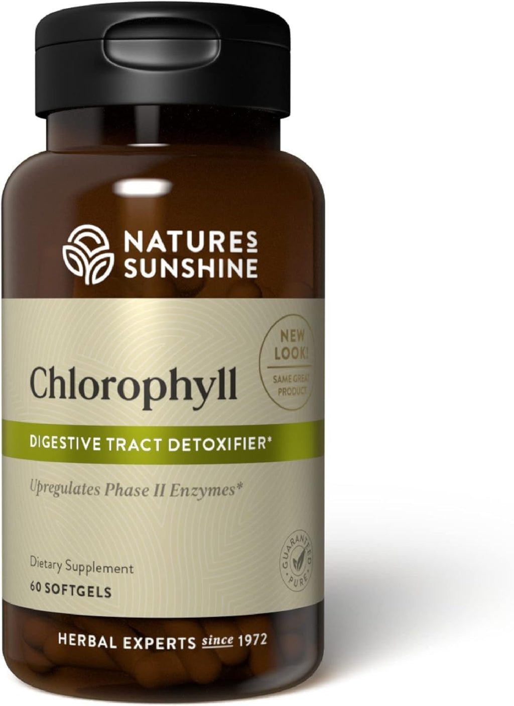 Nature's Sunshine Chlorophyll 60 Softgel Capsules – Digestion, Immunity & Detox Support