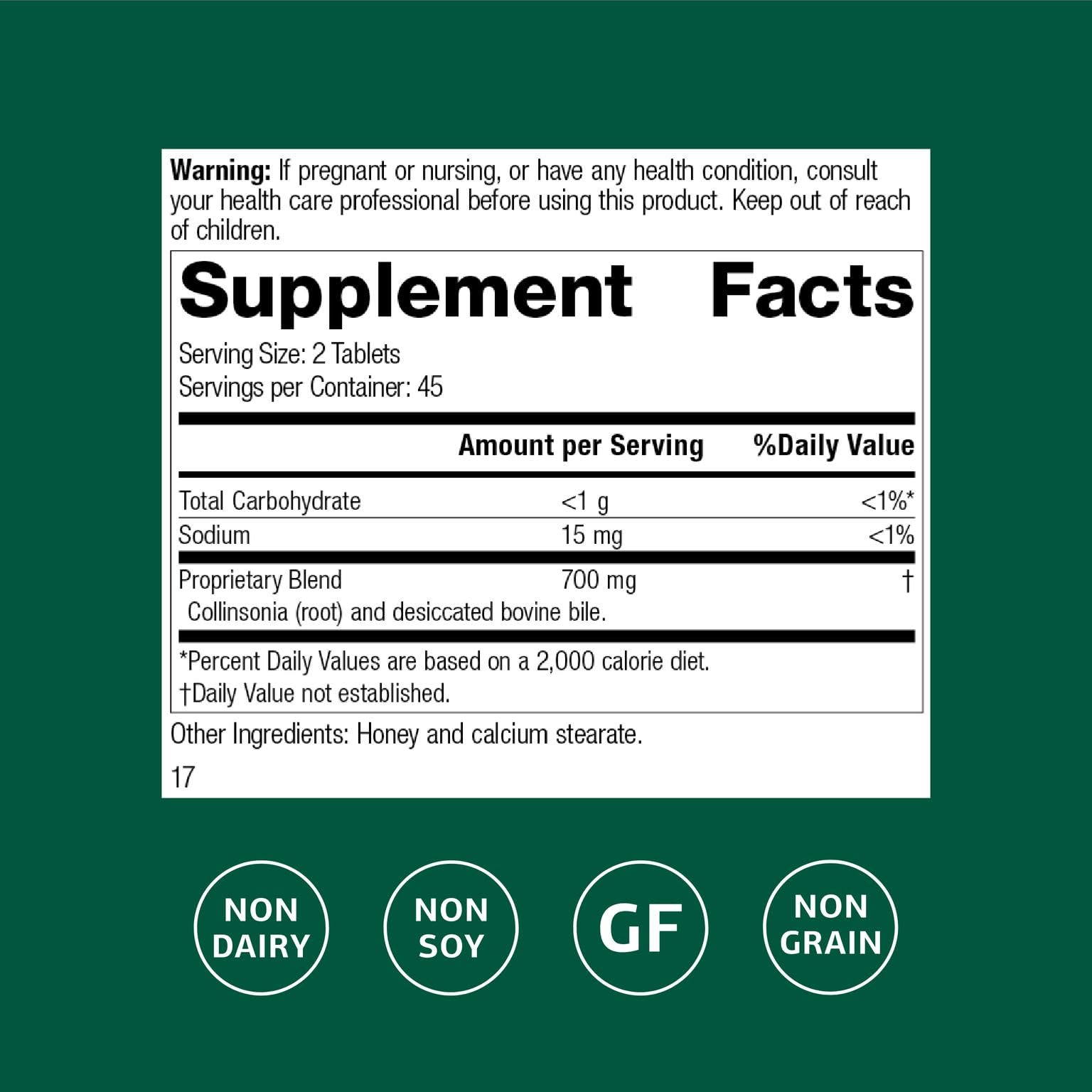 Cholacol Gallbladder Support - Standard Process Inc. | 90 Tablets