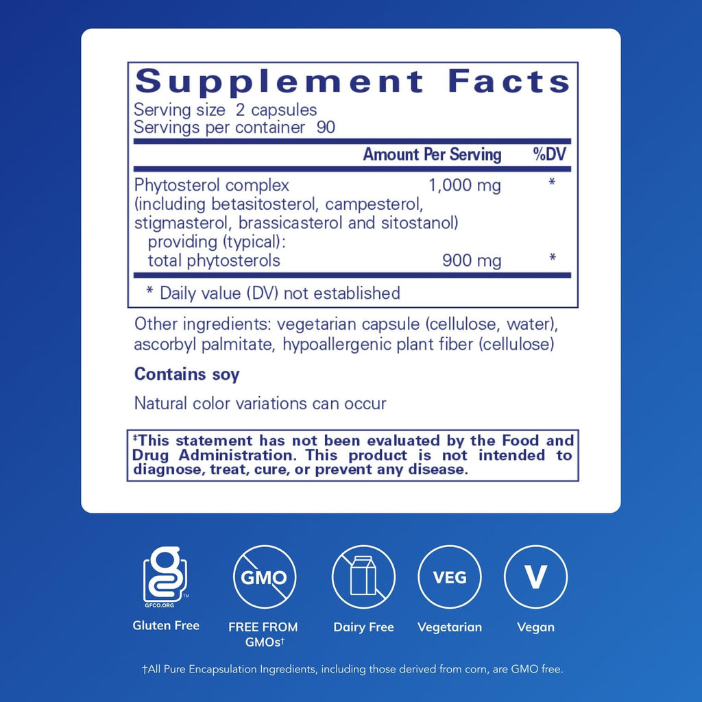 Pure Encapsulations CholestePure – Phytosterol Complex for Healthy Lipid Metabolism | 180 Capsules