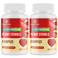 Itharoventis Cholesterol Supplements with Plant Sterols, Niacin, Red Yeast Rice, Bergamot, Omega-3 & Garlic – Advanced Absorption Formula – 180 Softgels