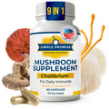Cholibrium 9-in-1 Mushroom Complex Capsules – Immune Support, Focus & Heart Health