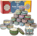 Christmas Candle Gift Set for Women – 20 Pack Long-Lasting Scented Soy Candles | Aromatherapy & Gift Box