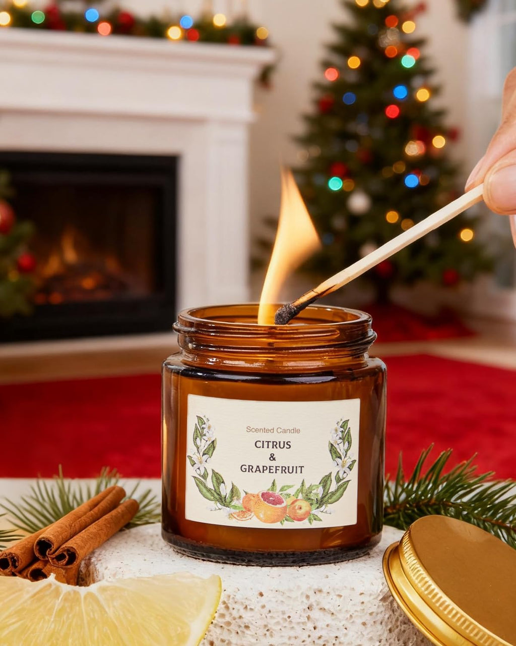 Christmas Candle Gift Set for Women – 10 Premium Soy Candles