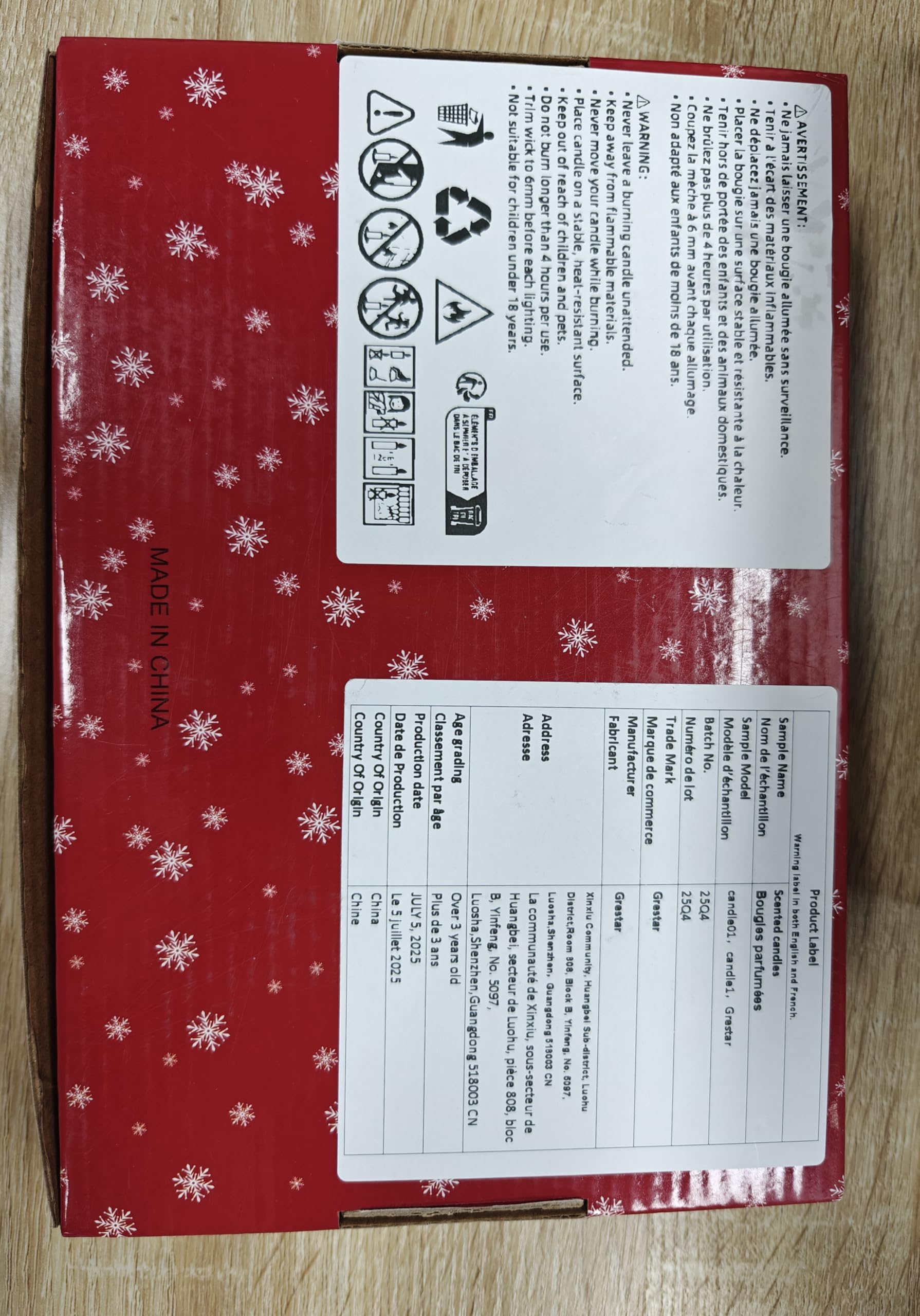 6 Pack Christmas Scented Candles - Natural Soy Wax, Long-Lasting Aromatherapy Gift Set