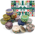 Christmas Scented Candles Gift Set – 12 Pack Soy Wax Aromatherapy Candles