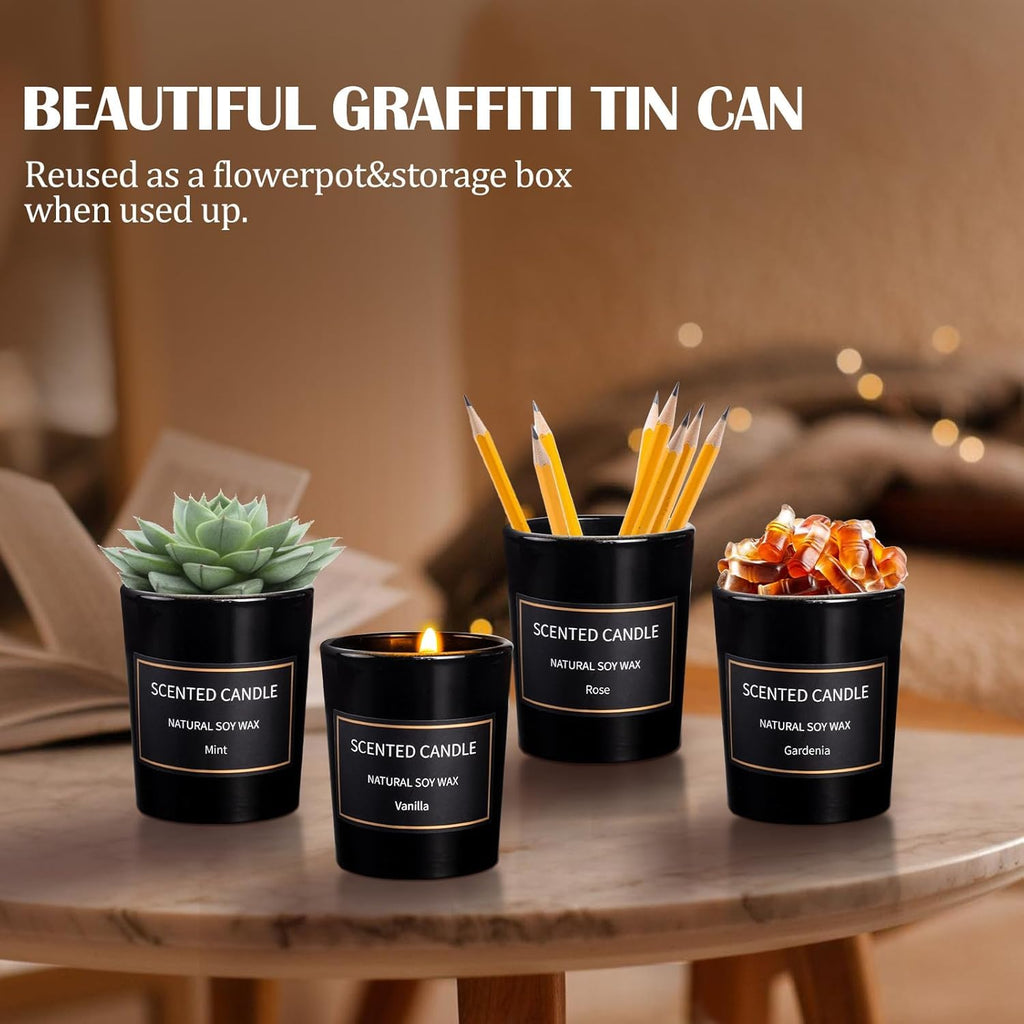 Christmas Scented Candles – 8-Pack 3oz Soy Wax Gifts for Women & Men