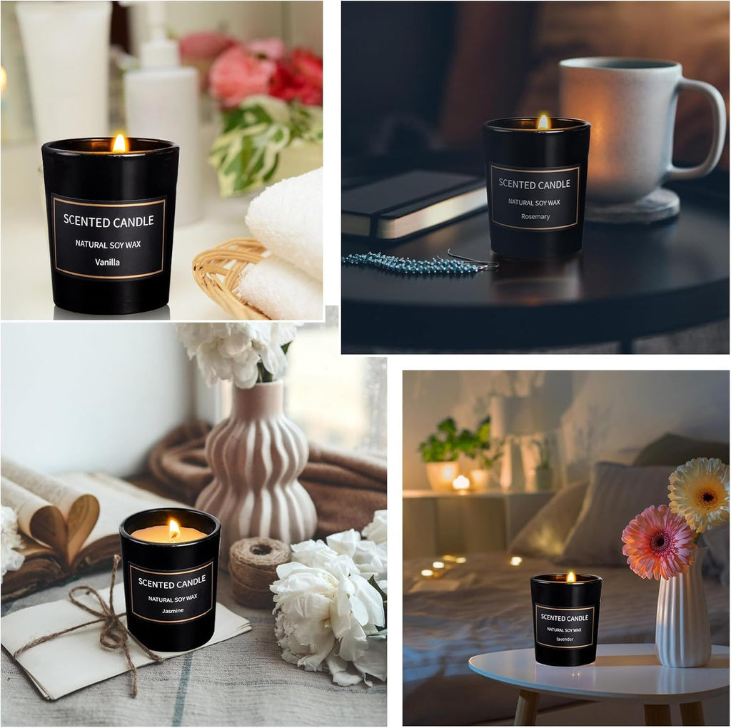 Christmas Scented Candles – 8-Pack 3oz Soy Wax Gifts for Women & Men