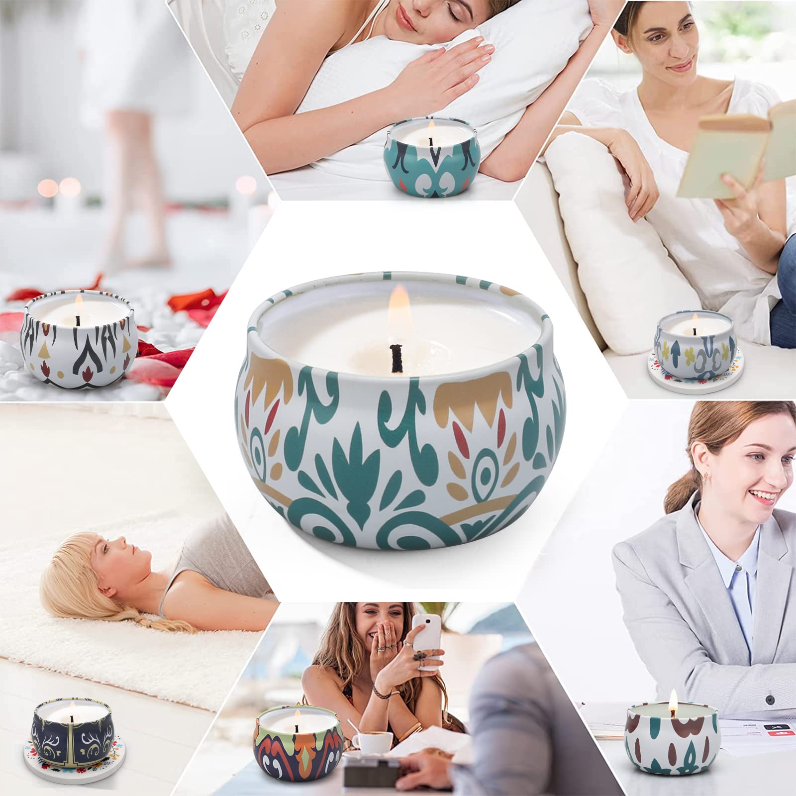 Christmas Scented Candles Gift Set – 10 Pack Soy Candles for Home, Aromatherapy & Gifts