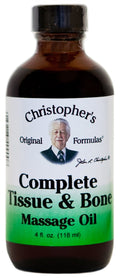 Christopher's Original Formulas Complete Tissue & Bone Massage Oil – 4 fl oz, Herbal Topical Oil