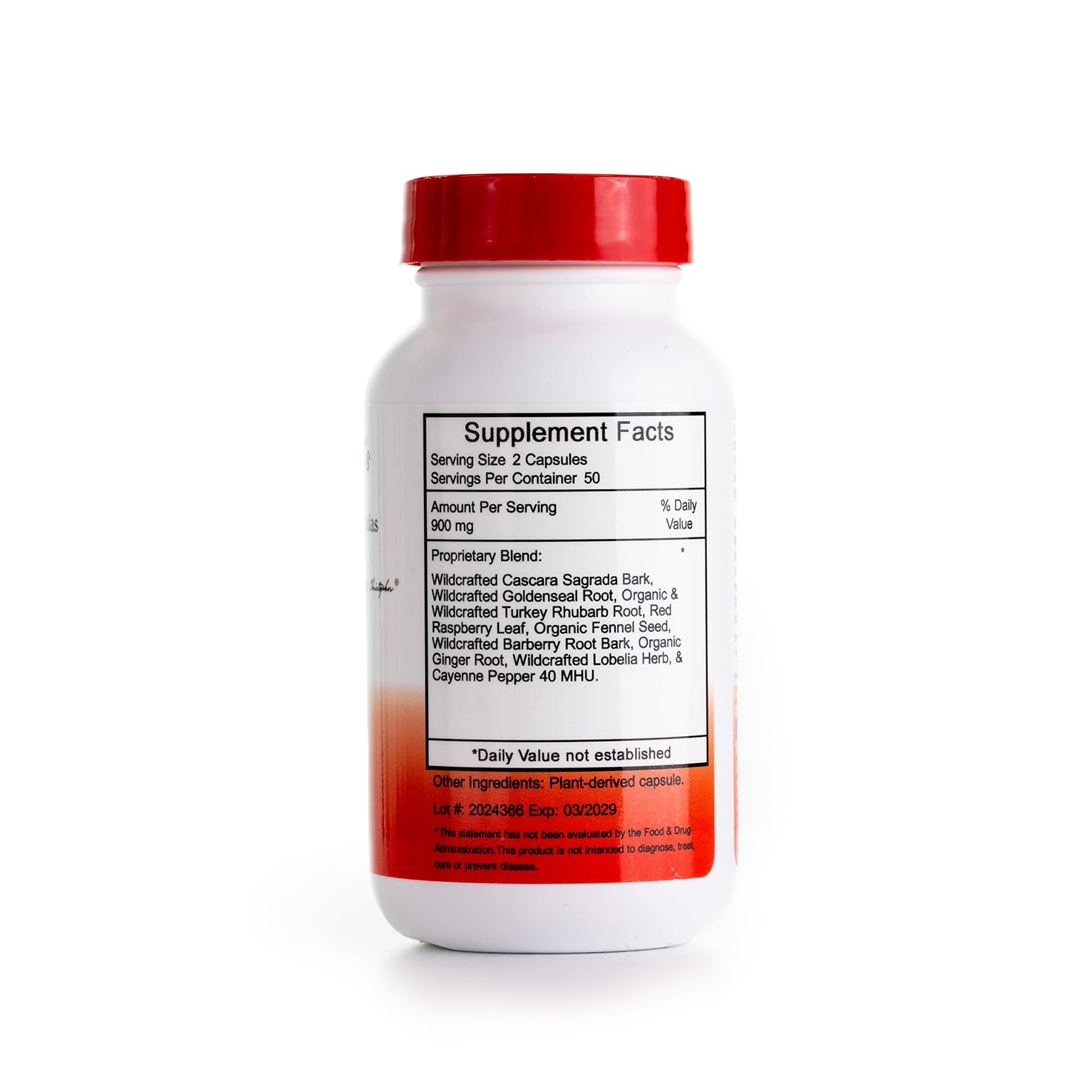 Christopher's Original Formulas Lower Bowel Cleanse Capsules - Herbal Digestive Support (100 ct) Pack of 6