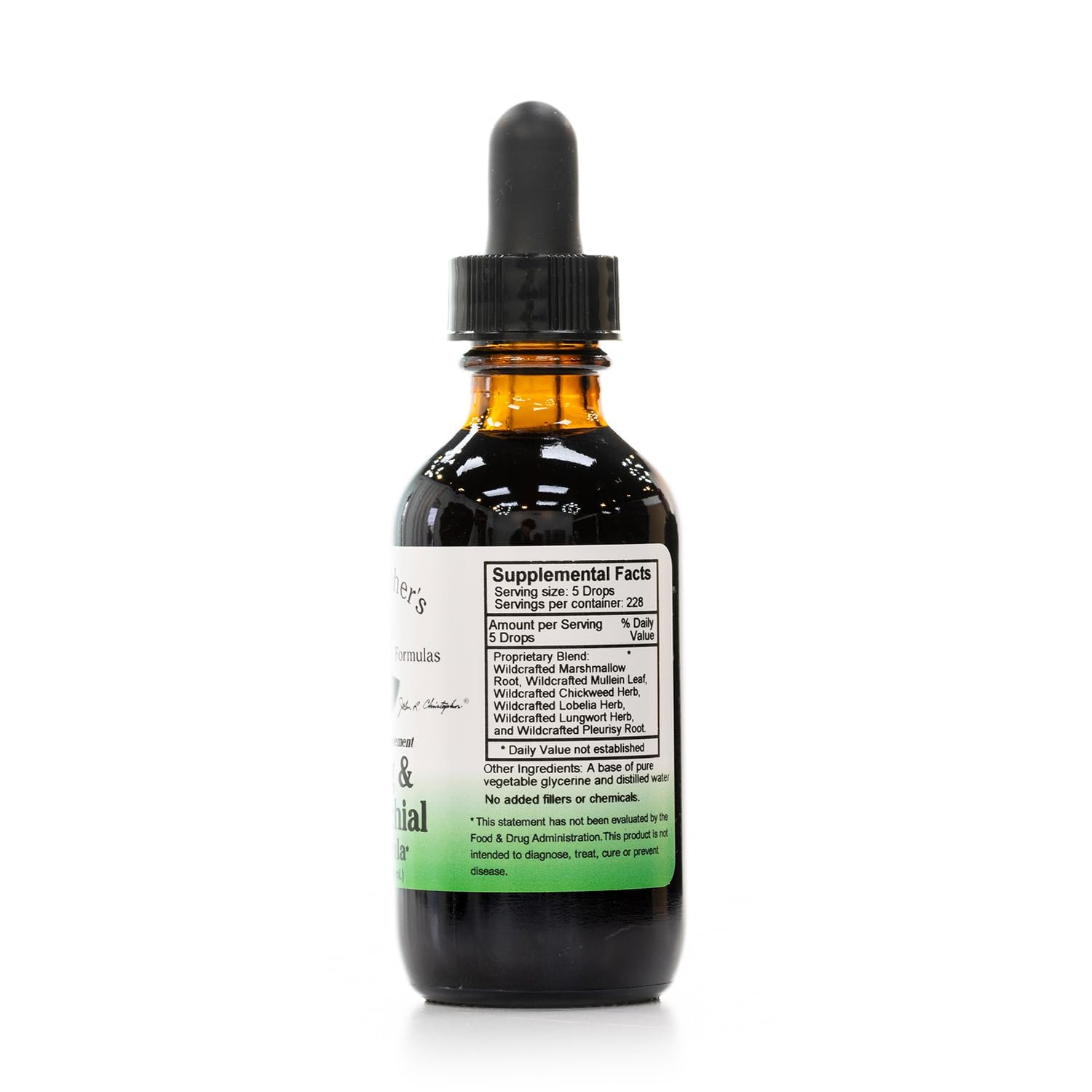 Christopher's Original Formulas Lung & Bronchial Formula | 2 oz Liquid - Natural Respiratory Support