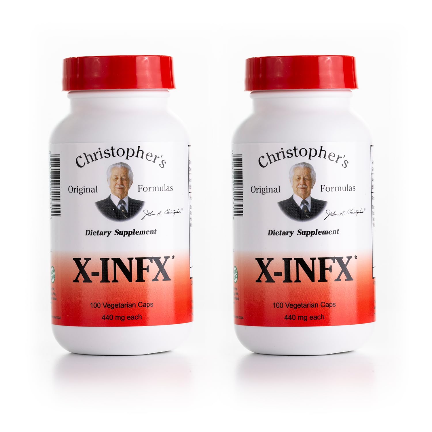 Christopher's Original Formulas X-INFX Formula | Natural Immune Support | 2 Pack, 100 Caps Each
