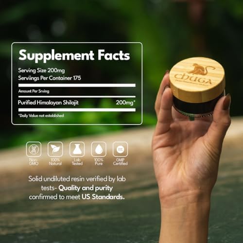 Chuga Shilajit Resin – Pure Himalayan Shilajit, 16,000 ft Harvest, Grade A, Lab Tested USA