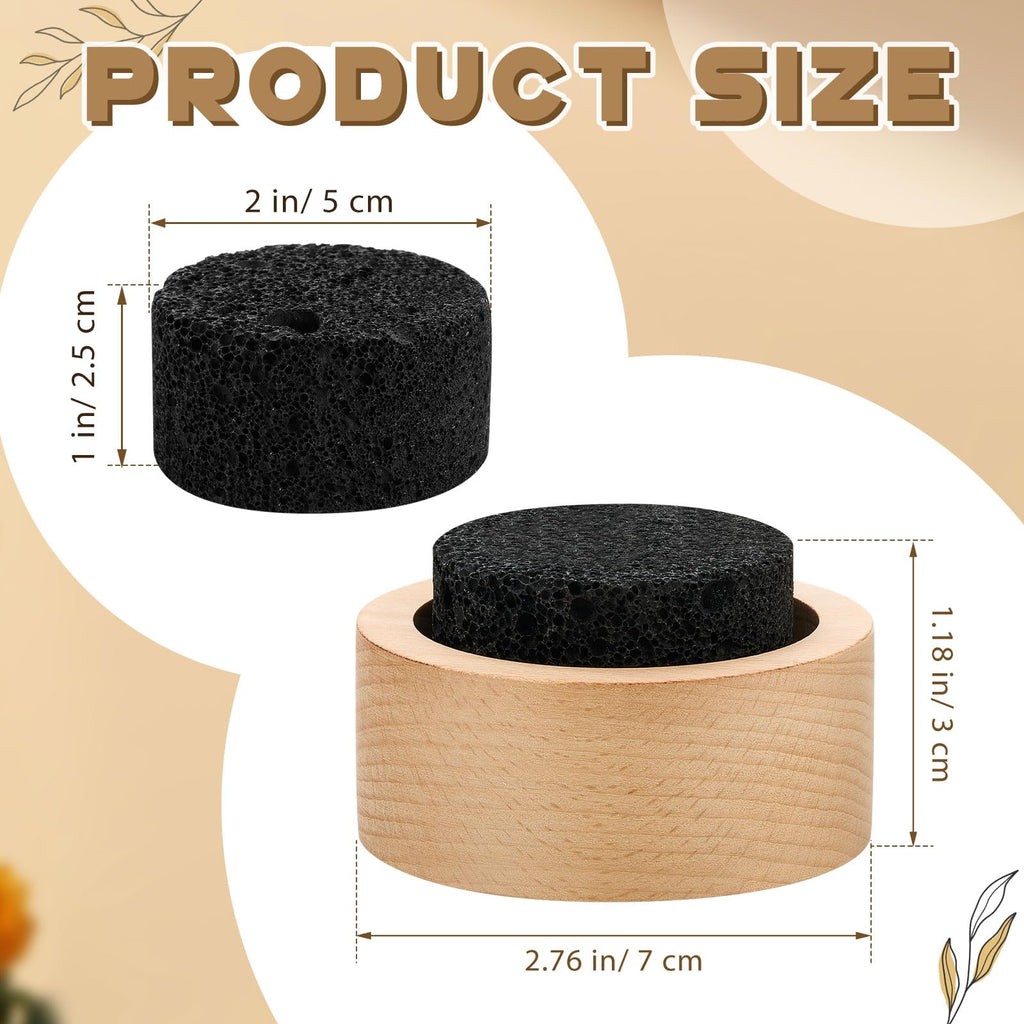 Chunful 2 Pcs Lava Rock Diffuser – Passive Essential Oil Diffusers