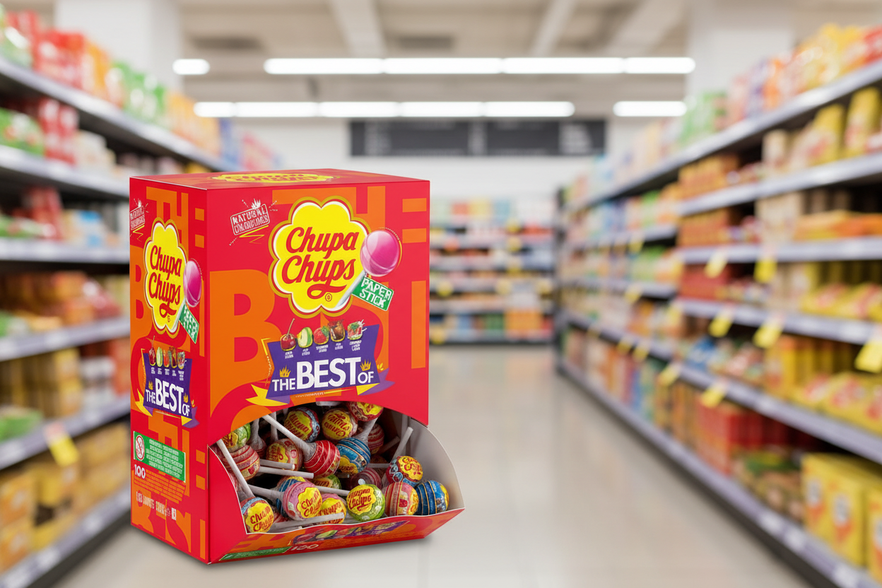 100 x Chupa Chups 50 Assorted Flavour Lollipops 600G