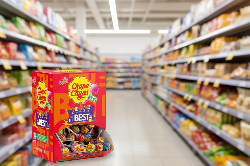 100 x Chupa Chups 50 Assorted Flavour Lollipops 600G