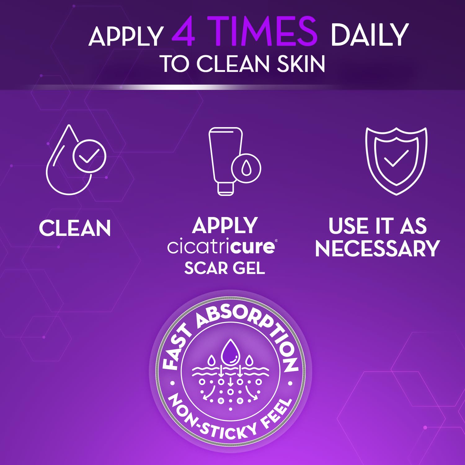 Cicatricure Advanced Scar Gel for Face & Body - Visible Results in 2 Weeks | Scar Treatment for Surgical, Acne, Burns, Stretch Marks | Pack of 2