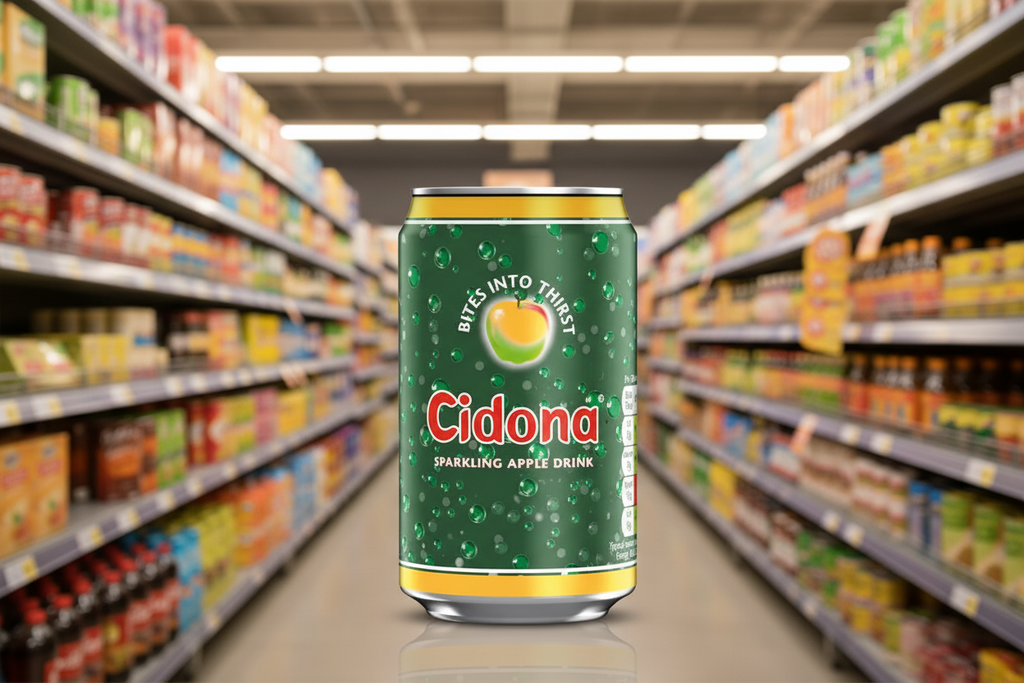 24 x Cidona Sparkling Apple Drink Can 330Ml