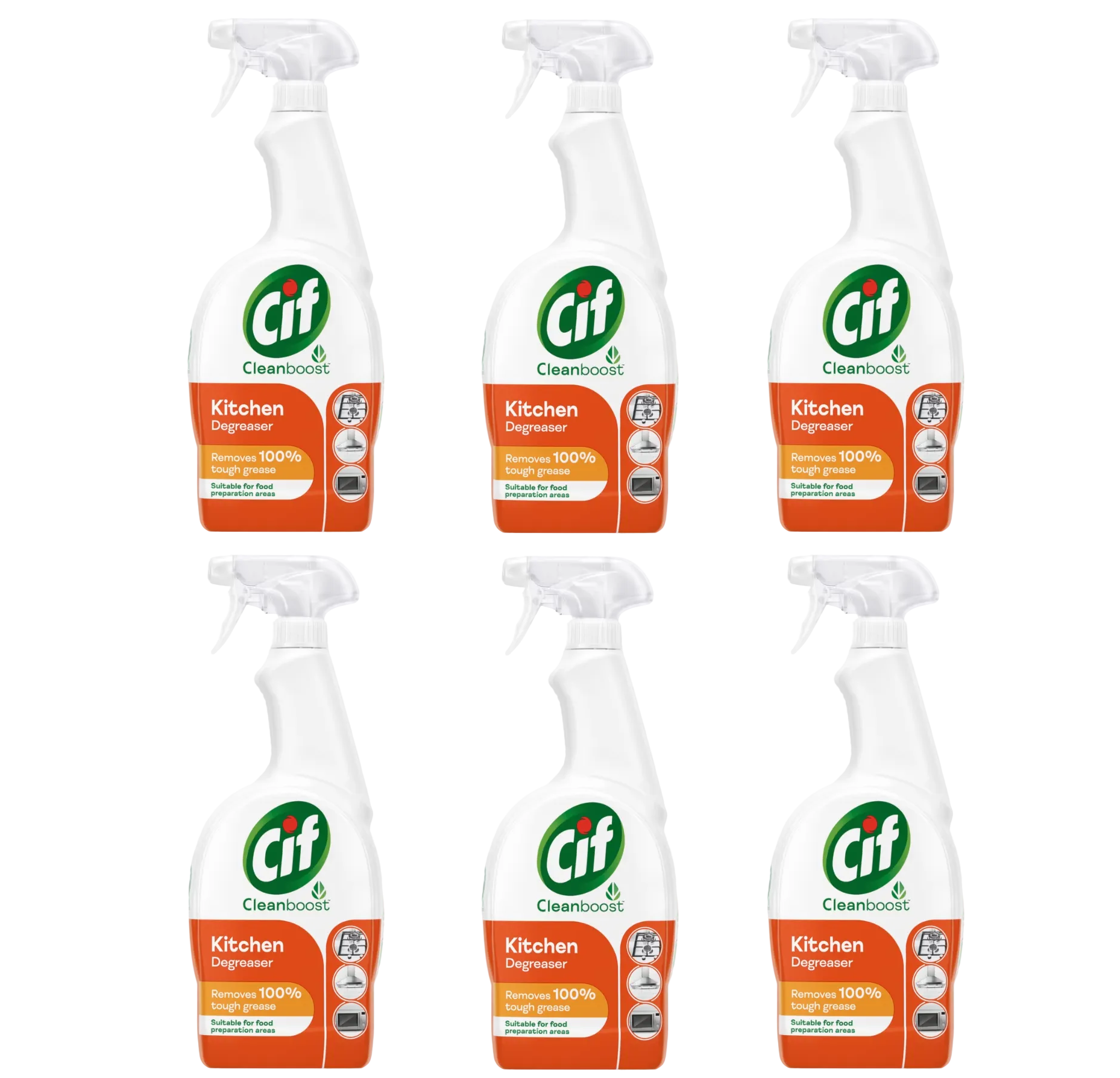 6 X Cif Kitchen Degreaser 700ML