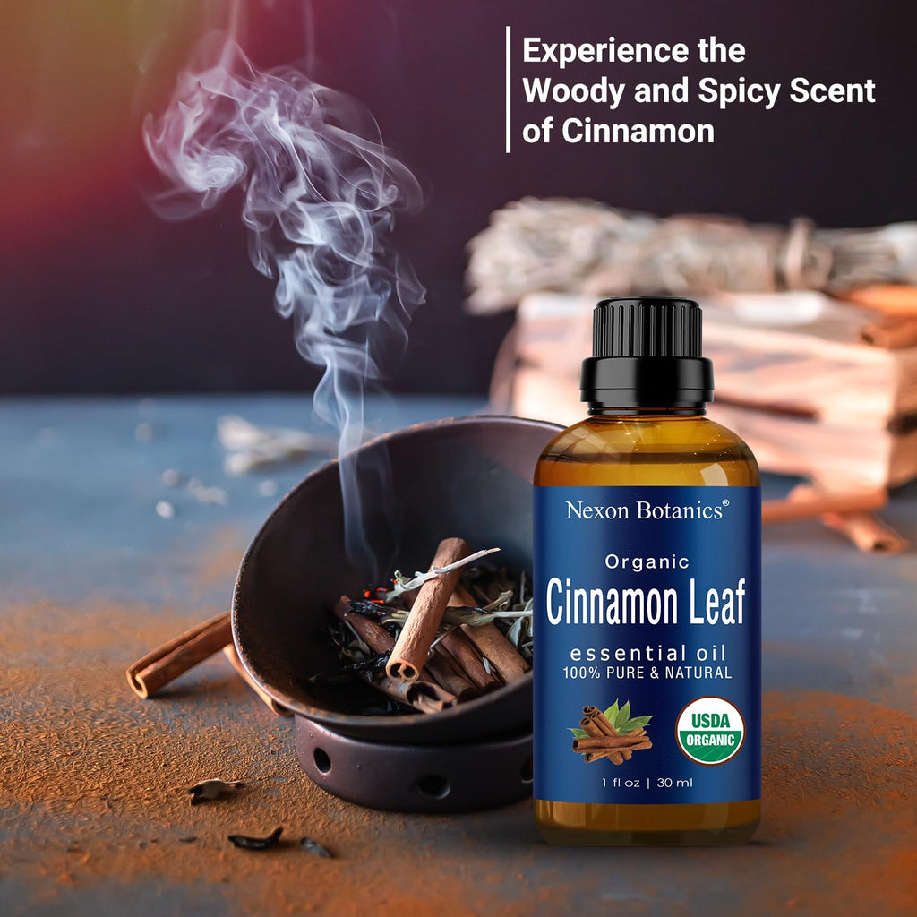 Organic Cinnamon Essential Oil 30 ml - Nexon Botanics | 100% Natural & Undiluted
