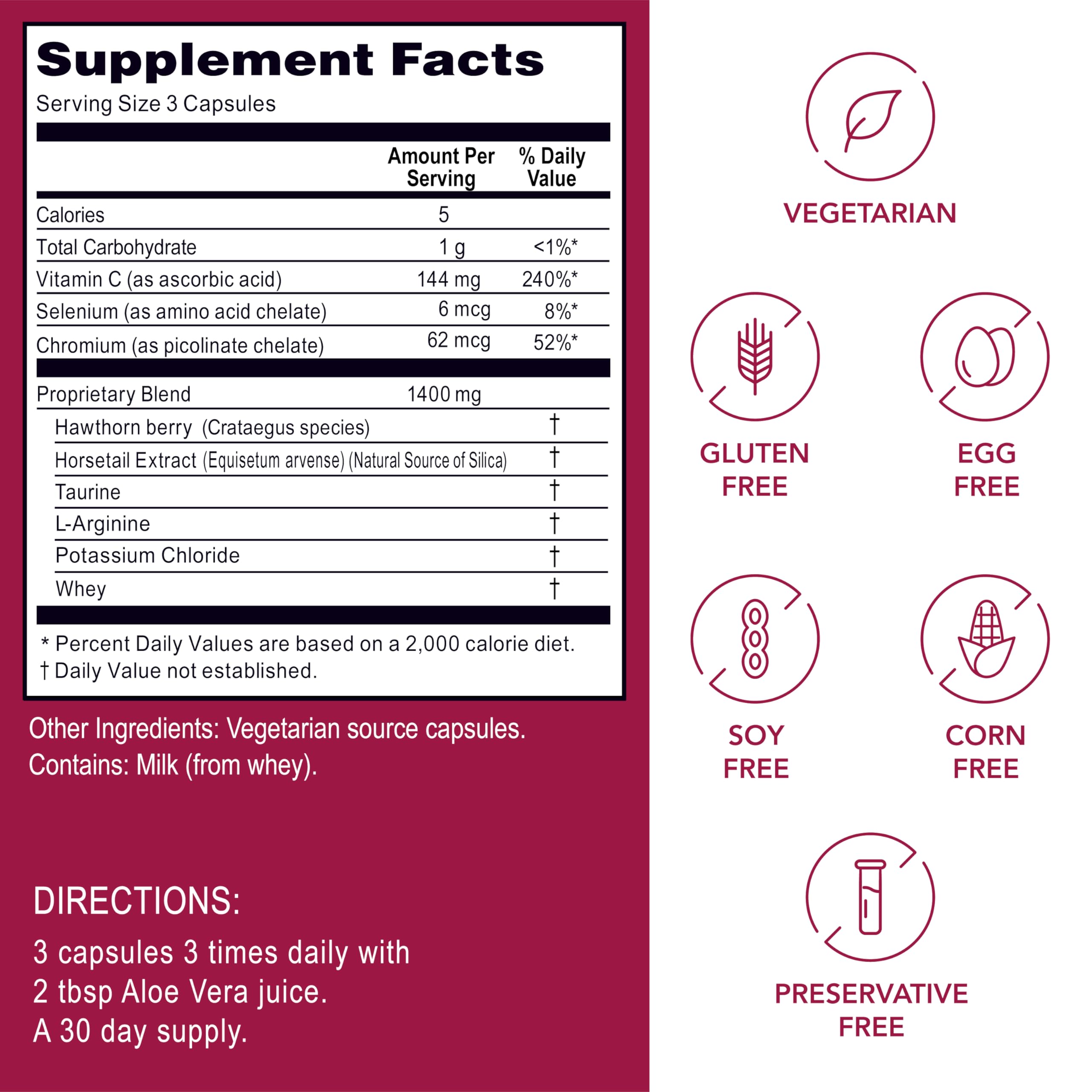 Circu Flow Hawthorn Heart Support – 270 Capsules, Made in USA, Non-GMO