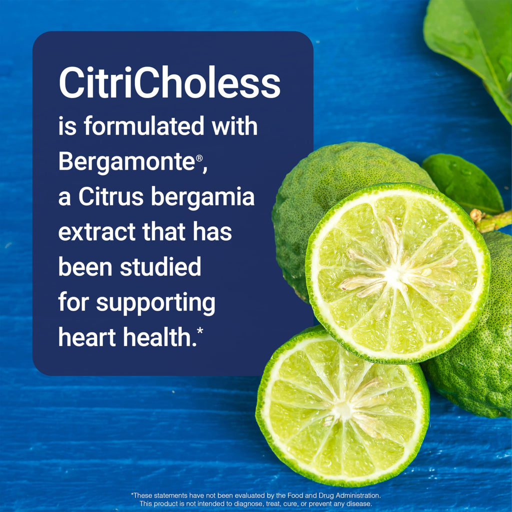 CitriCholess® Clinically Proven Cholesterol Support with Bergamonte & Vitamin C – 120 Softgels