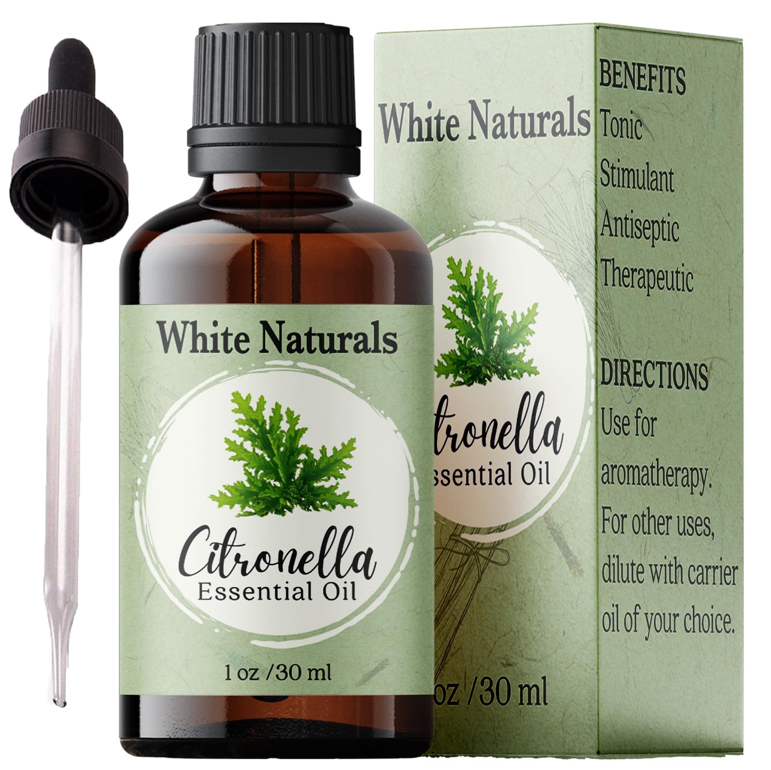 Citronella Essential Oil - Pure & Natural, Premium Grade for Aromatherapy