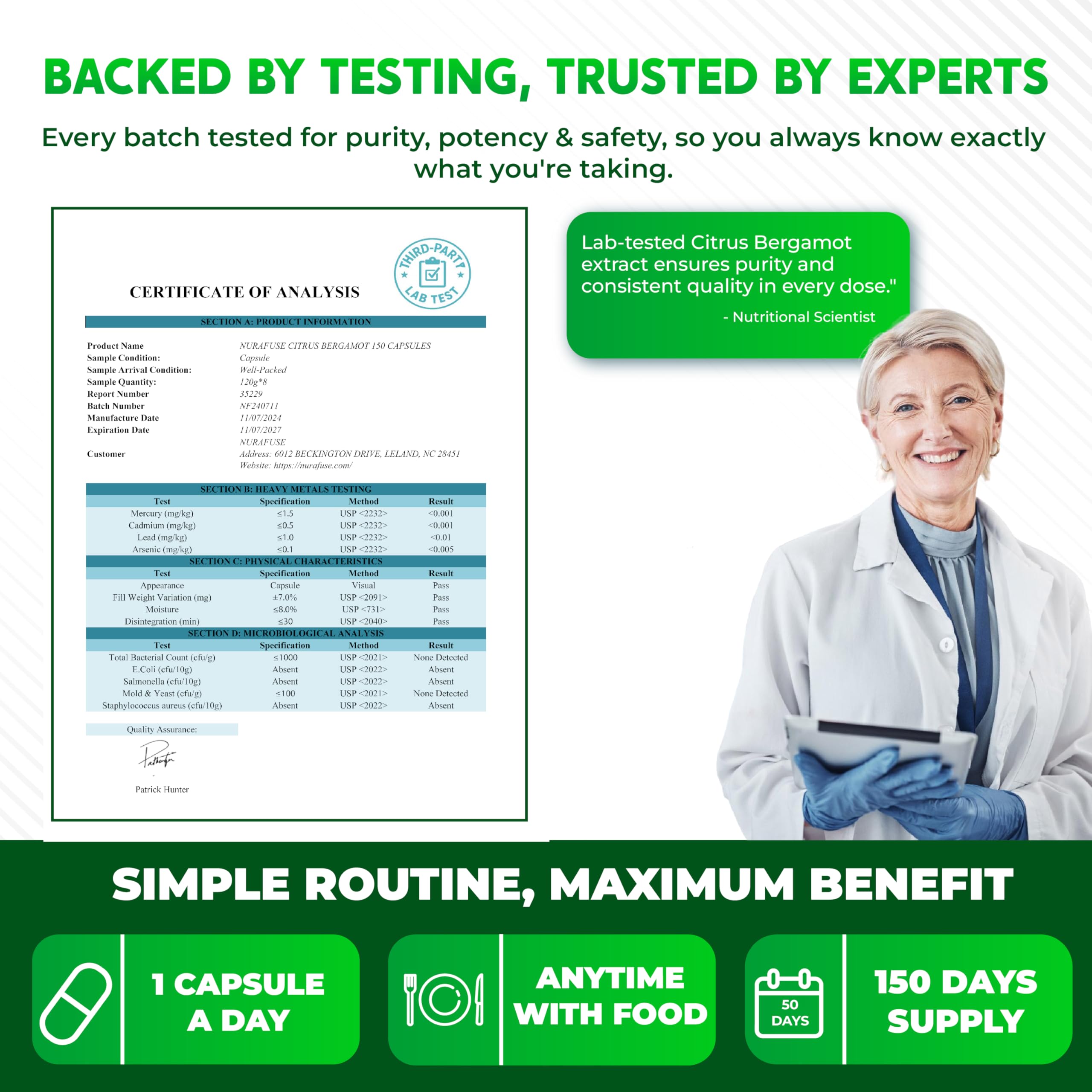 Citrus Bergamot 9-in-1 Formula – Made & Tested in the USA | Nurafuse