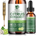 Citrus Bergamot Liquid Drops – High Absorption (2 Fl Oz) with Soursop, Garlic, Olive Leaf & Red Yeast Rice