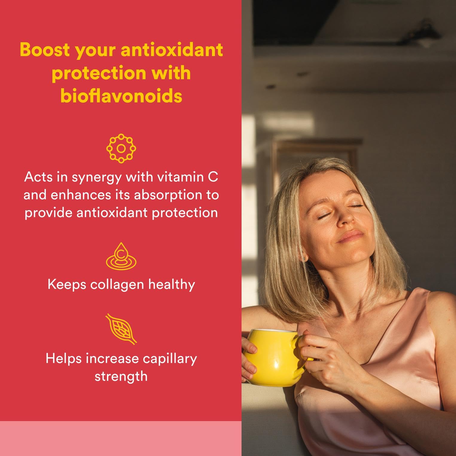 Natural Factors Citrus Bioflavonoids 650mg - Support for the Body's Use of Vitamin C - 90 Capsules