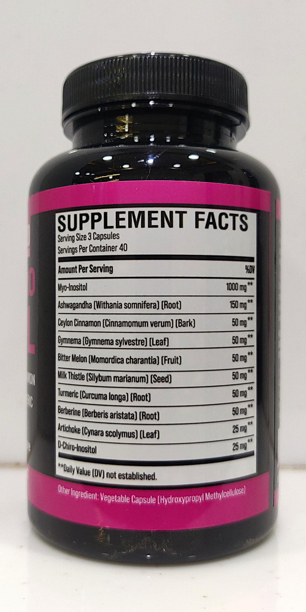 CIVIMUNA Inositol Supplement – Myo-Inositol & D-Chiro-Inositol with Ashwagandha, Cinnamon, Berberine – 120 Capsules