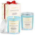 CJVIUS 2 Pack Candles – Sage Citrus Wood Wick, 22.6 oz, 150 Hours
