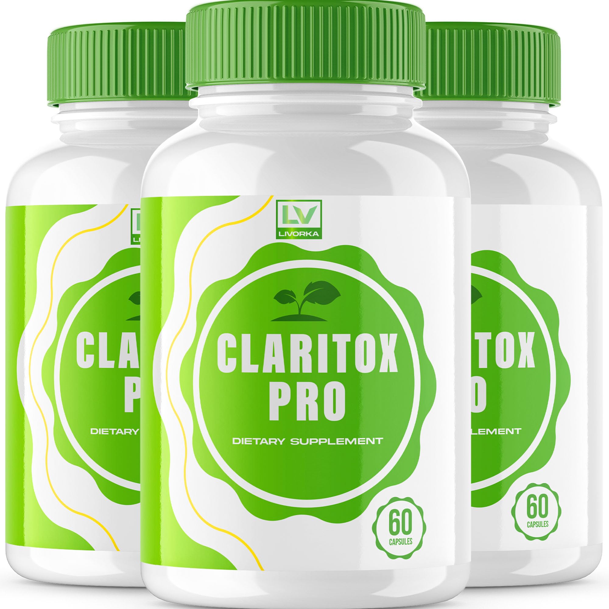(3 Pack) Claritox Pro – Advanced Pill Formula Capsule Support (180 Capsules, 3 Months)