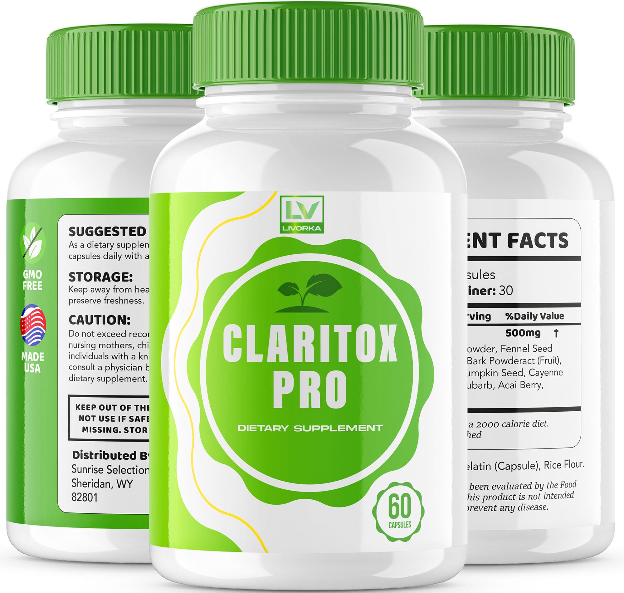 (2 Pack) Claritox Pro – Advanced Capsule Support, 120 Capsules