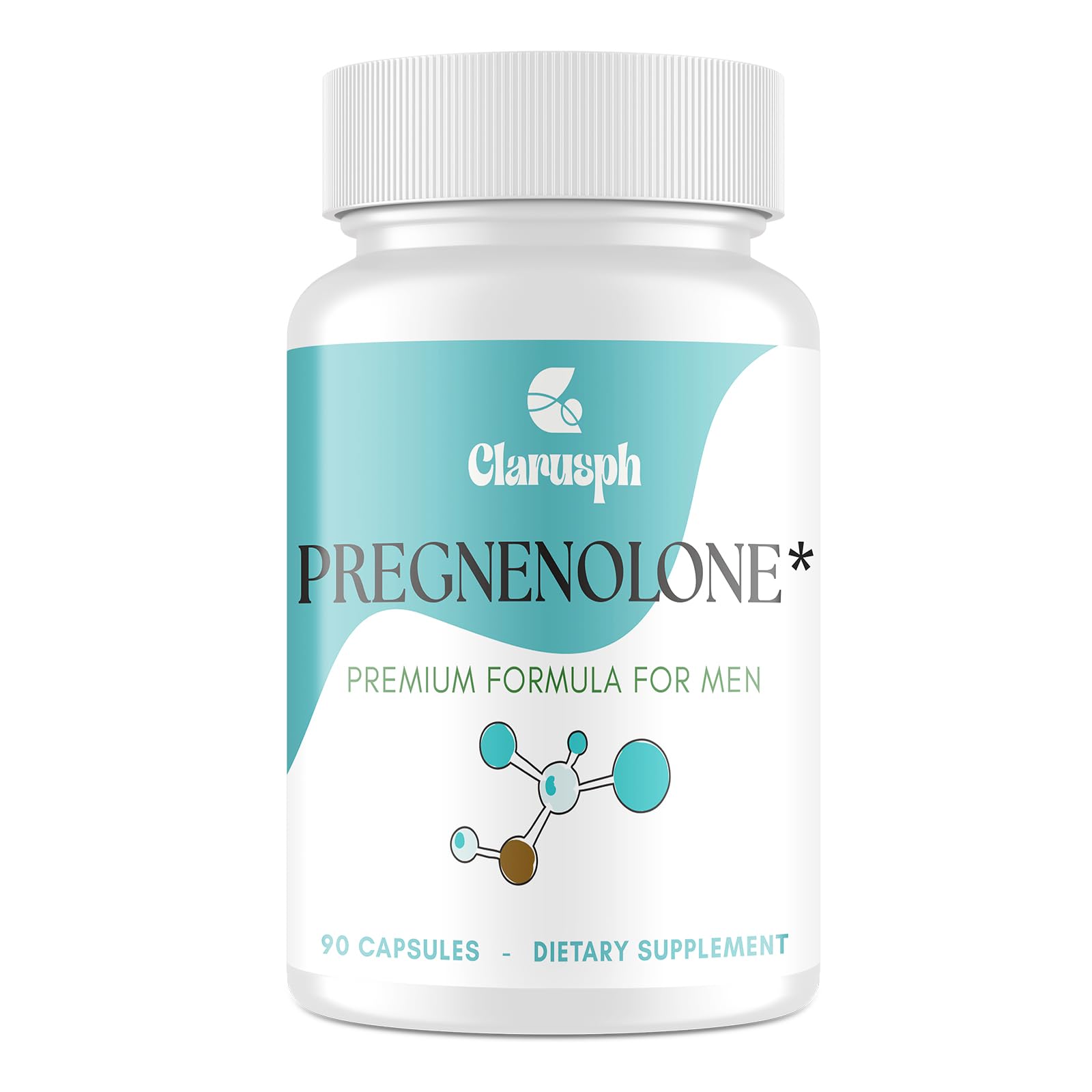 Clarusph Pregnenolone 50mg for Men + DHEA 25mg – 90 Capsules