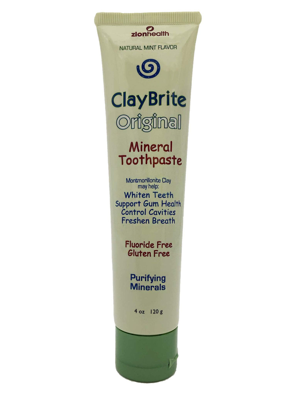 Claybrite Original Toothpaste Zion Health 3.2 oz – Montmorillonite Clay