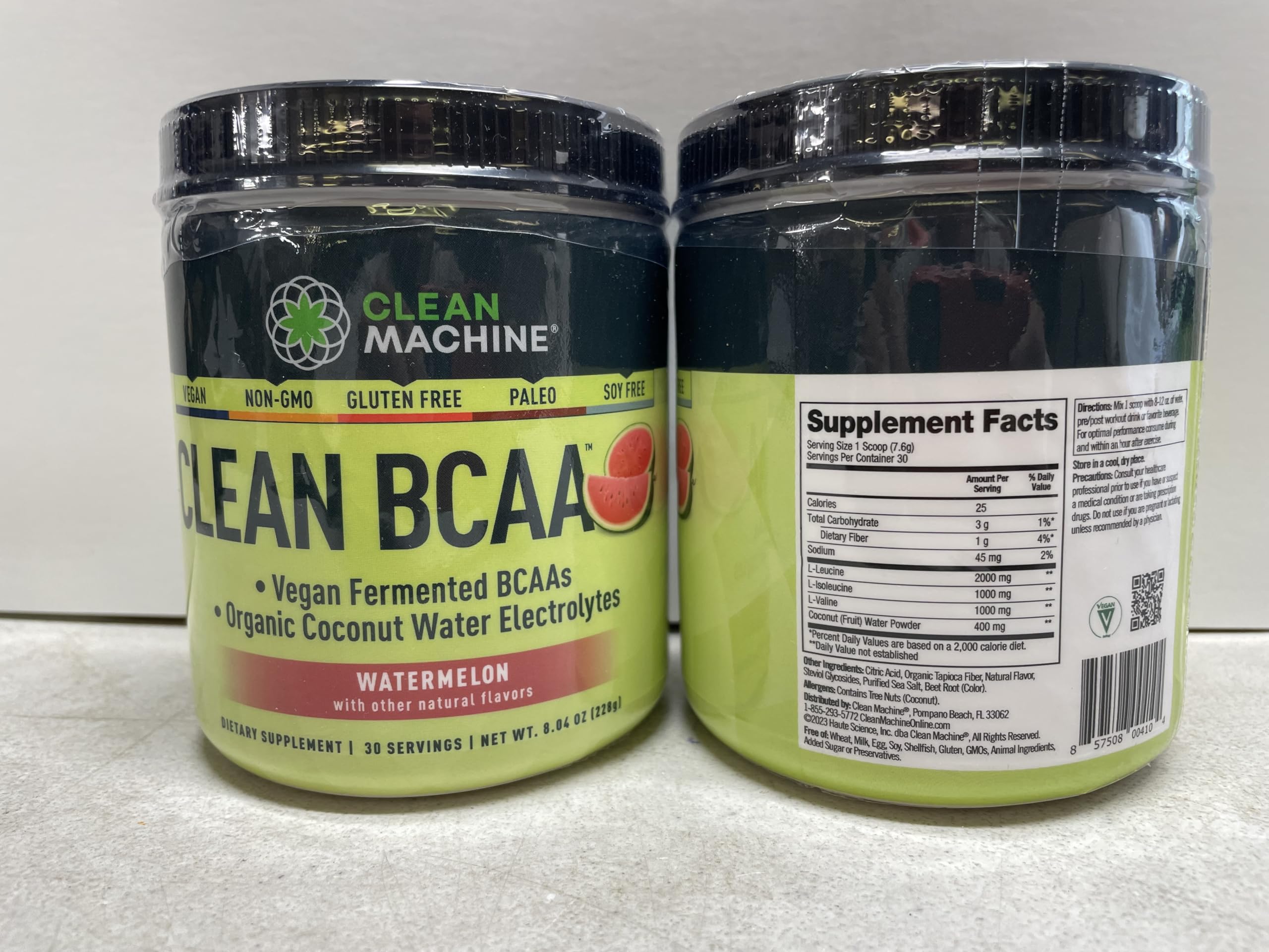 Clean BCAA 2:1:1 Vegan Powder with Coconut Electrolytes - Watermelon