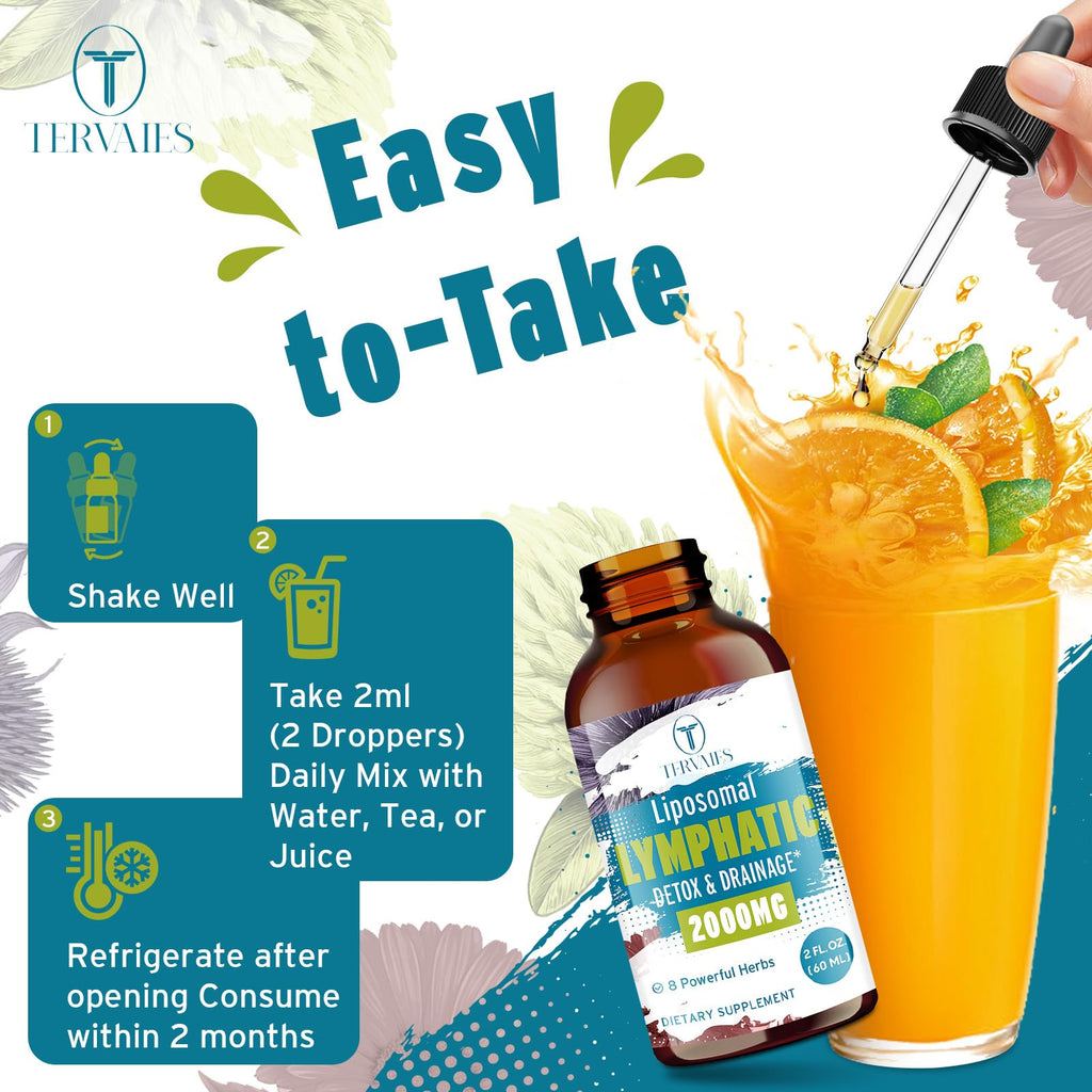 Liposomal Lymphatic Drops – Herbal Blend with Elderberry & Echinacea – 4 FL OZ