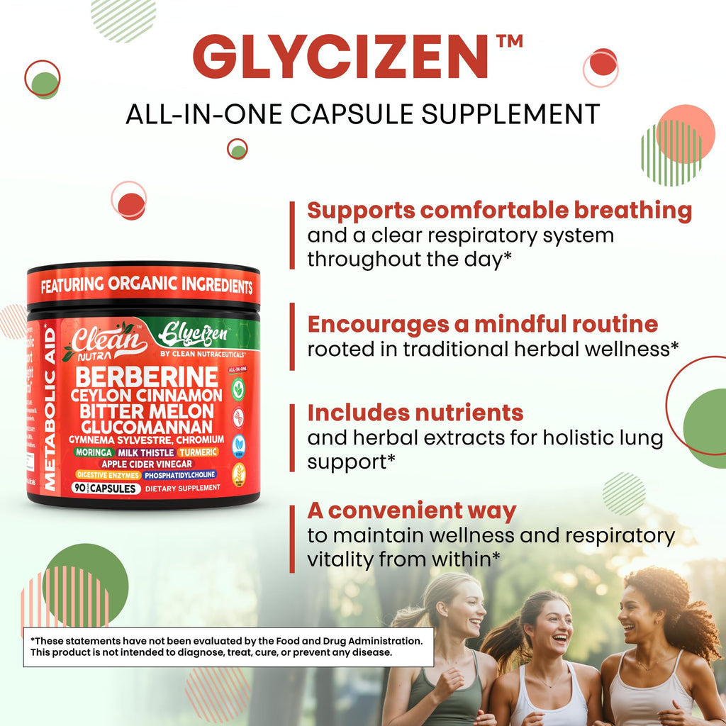 Clean Nutra Berberine & Cinnamon with Digestive Enzymes - 90 Capsules