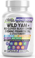 Clean Nutra Wild Yam Root Capsules for Women's Hormone Balance - Pre and Post Menopause Support