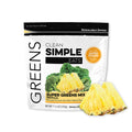 Clean Simple Eats Super Greens Powder – Tropical Greens with Chlorella, Spirulina & Prebiotic Fiber (30 Servings)