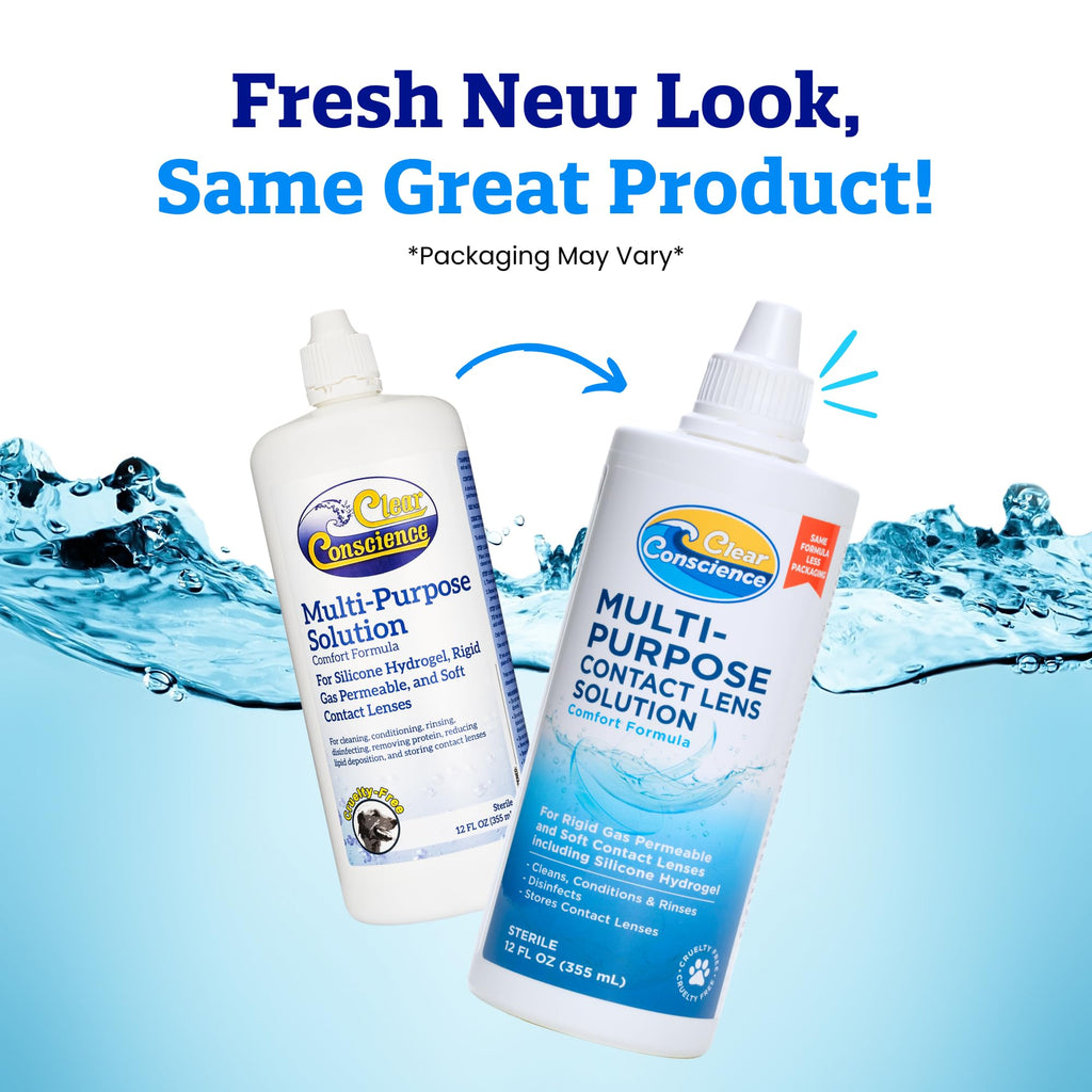 Clear Conscience Multi-Purpose Contact Lens Solution, 12 oz