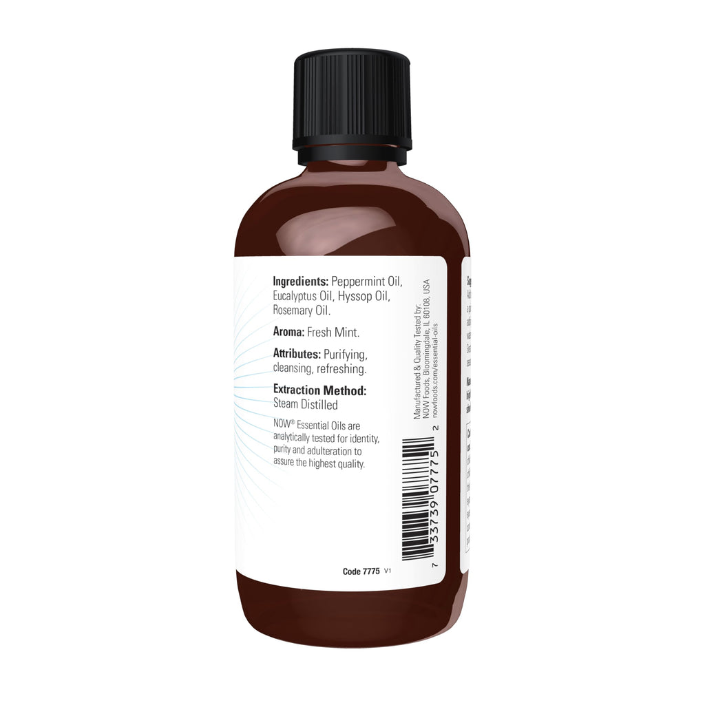NOW Essential Oils Clear the Air Oil Blend – Purifying Aromatherapy, Steam-Distilled, 4 oz