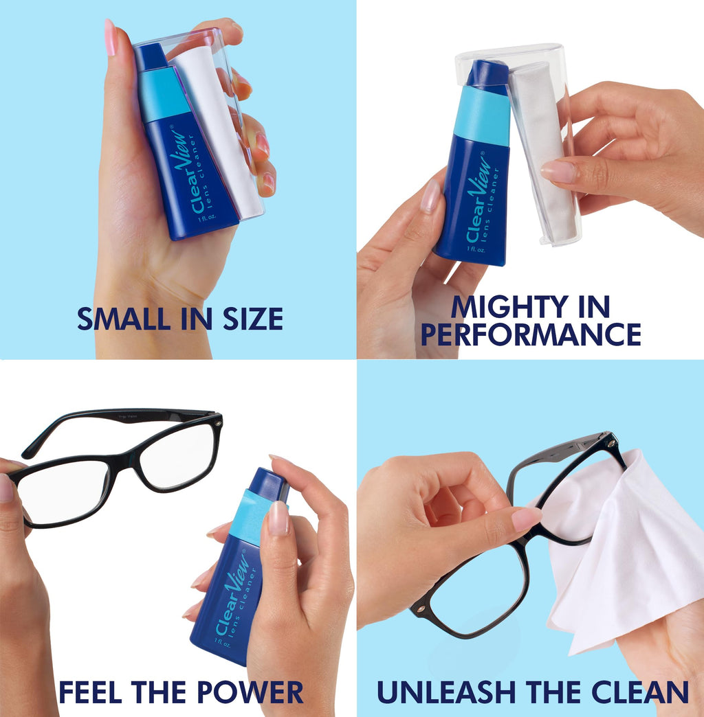 Clear View Portable Lens Cleaner Kit – Travel Size with Premium Cleaning Solution