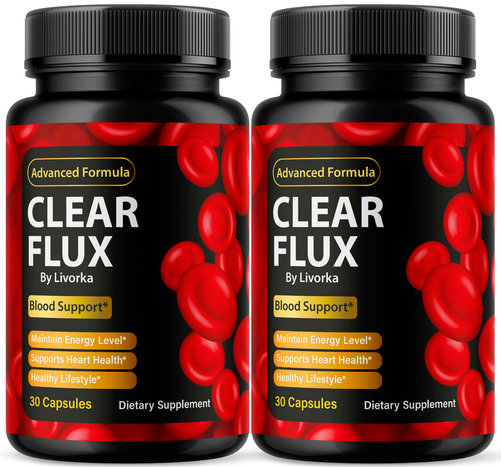 (2 Pack) Clear Flux – Clear Flux Supplement, 60 Capsules for 2 Months