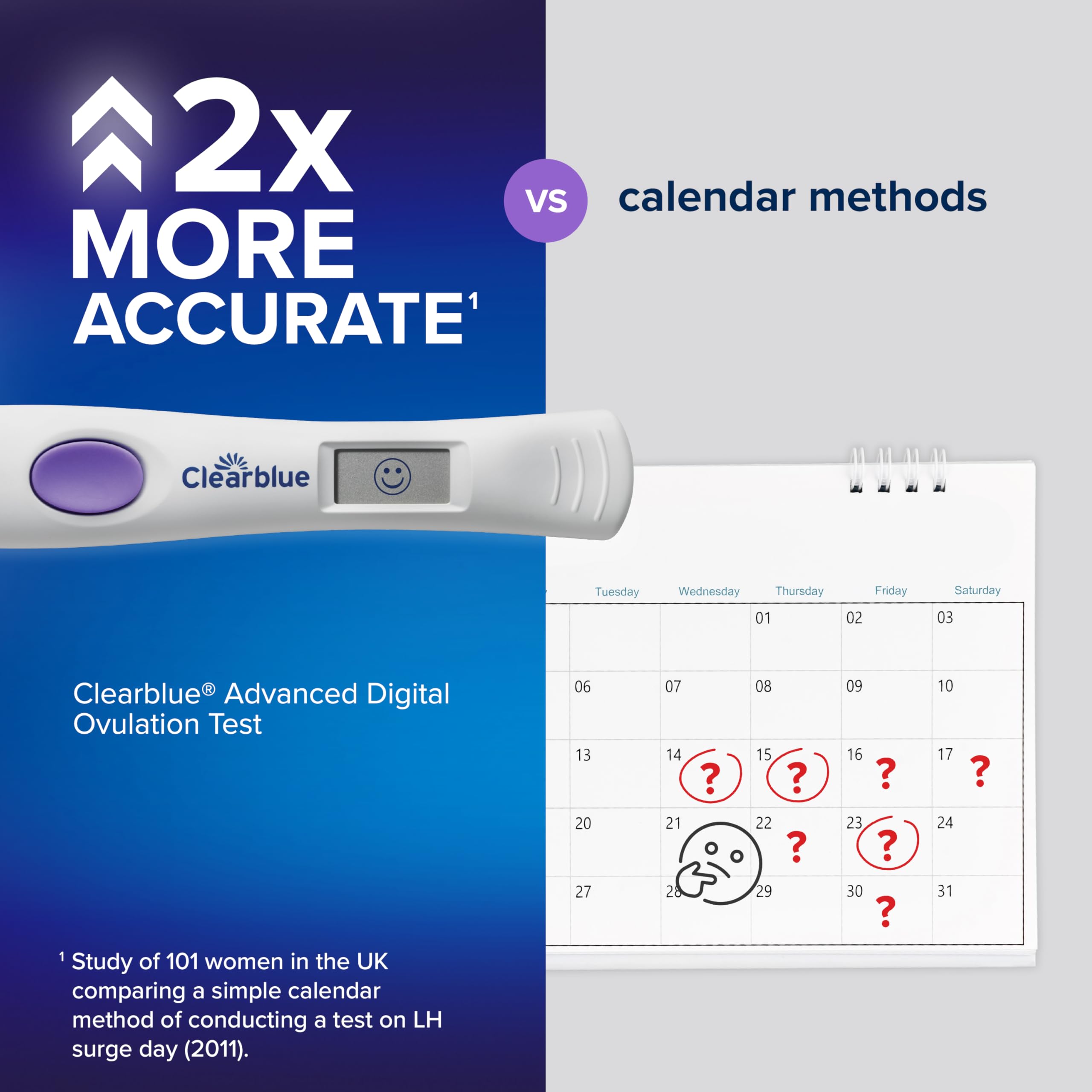 Clearblue Advanced Digital Ovulation Test Kit, 32 Count