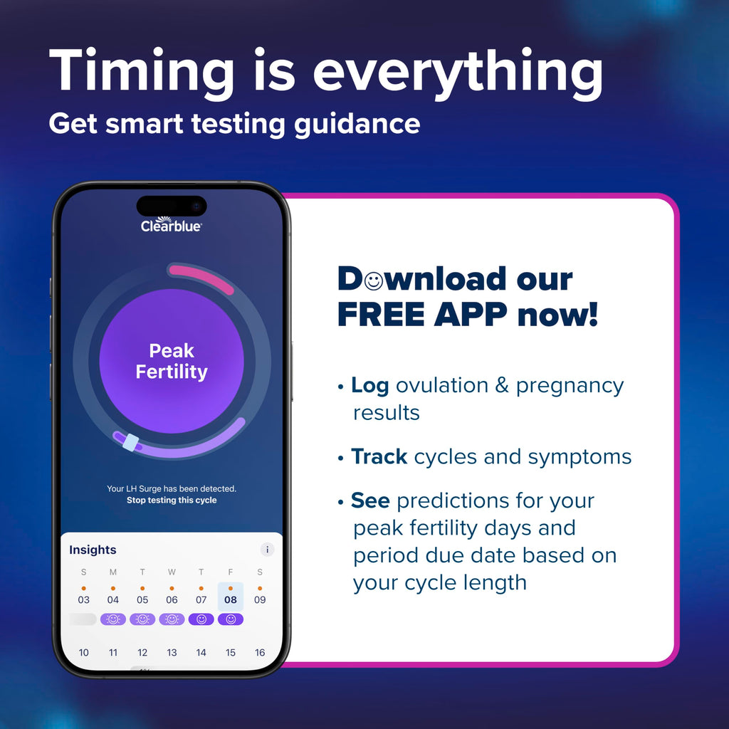 Clearblue Digital Ovulation Test, 30 Count – Detect LH Surge & 2 Fertile Days