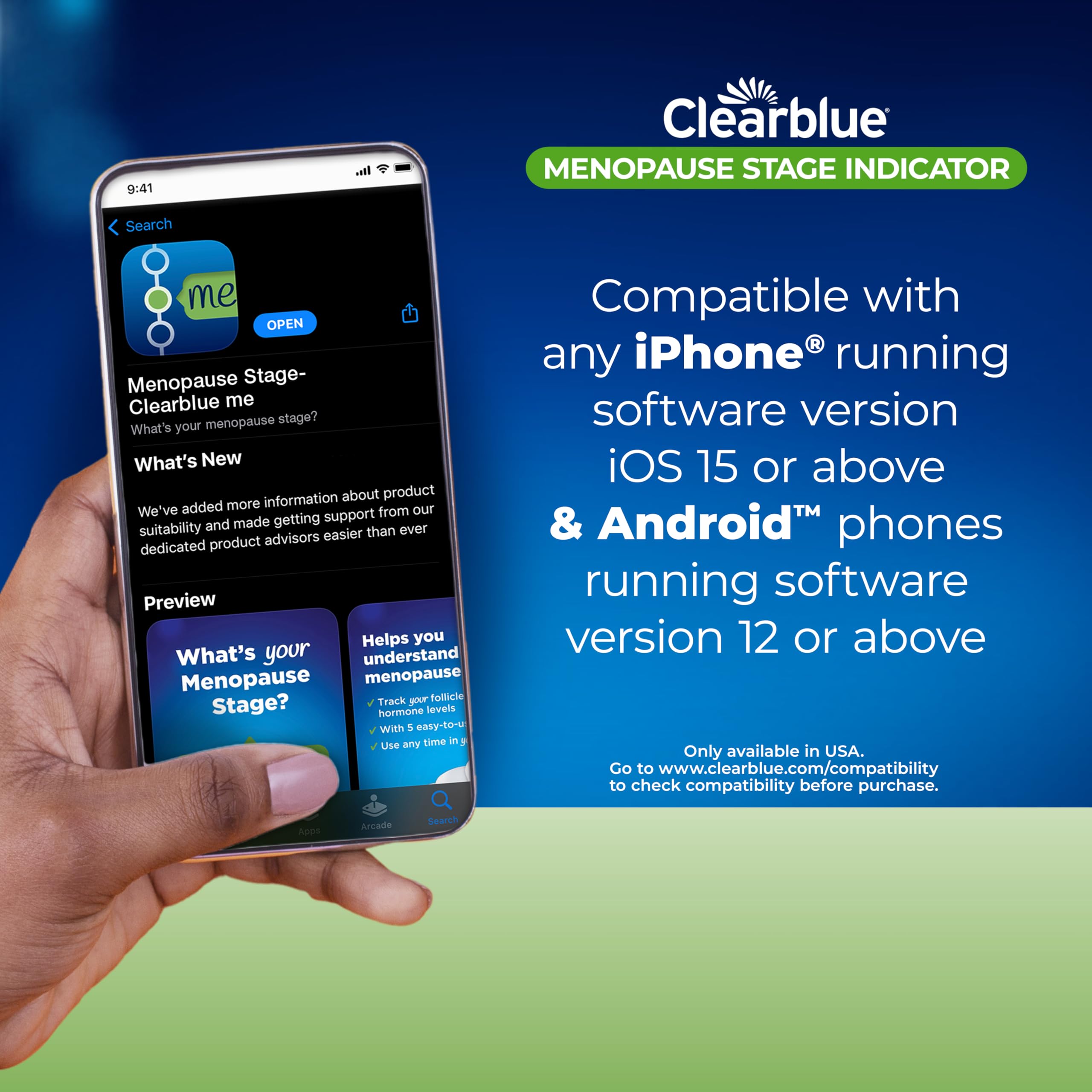 Clearblue Menopause Stage Indicator, 5 ct – FSH Test Kit & App